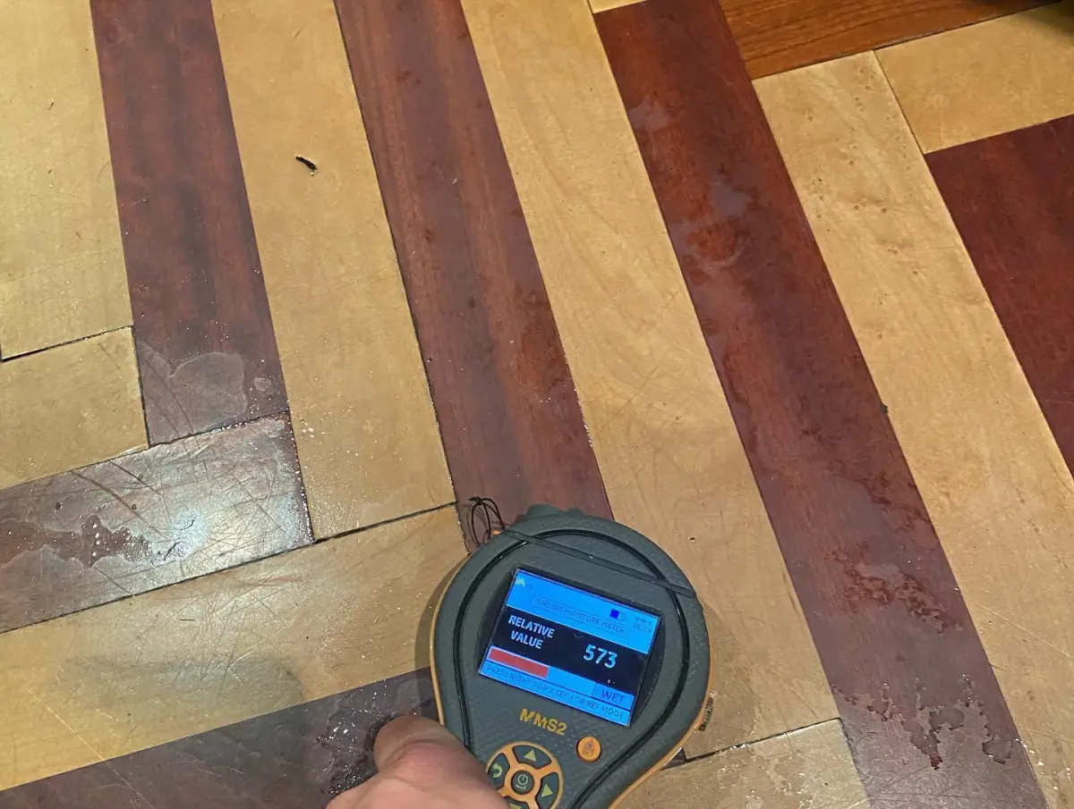hardwood floor drying Long Island