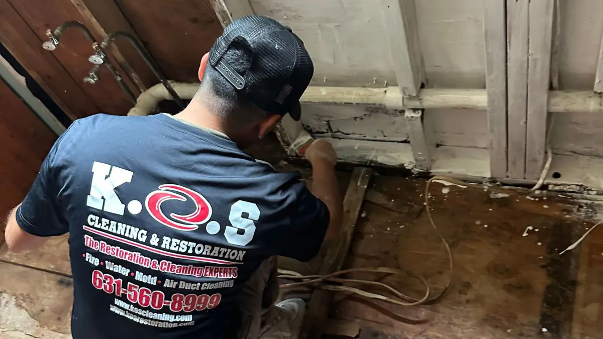 mold remediation at a home in Setauket, NY