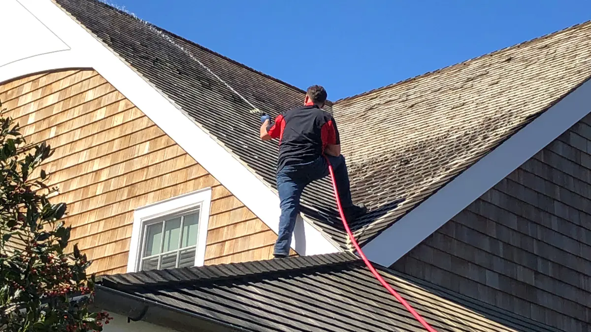 Soft washing for roofs on Long Island