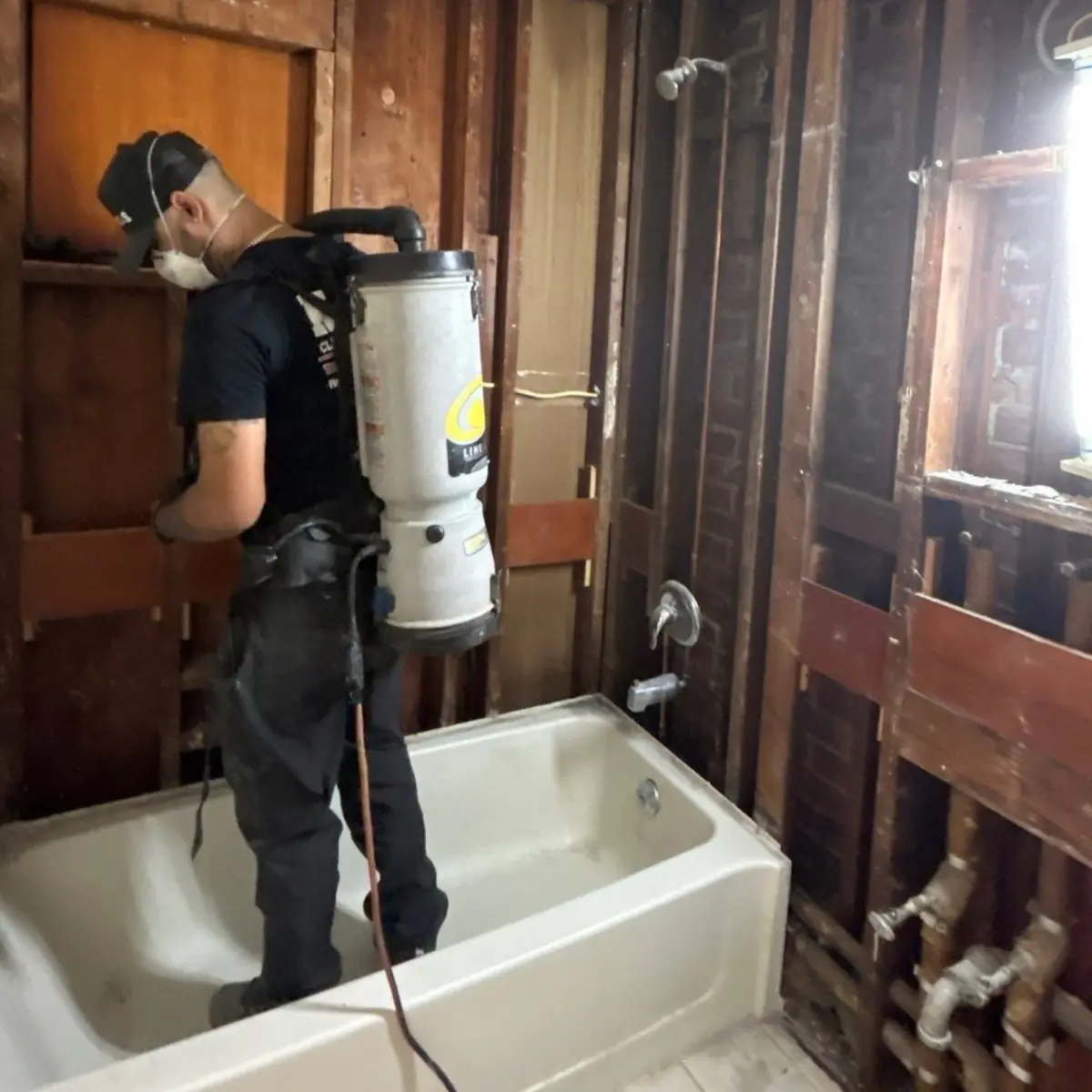 HEPA vacuuming of job site in Huntington Station, NY