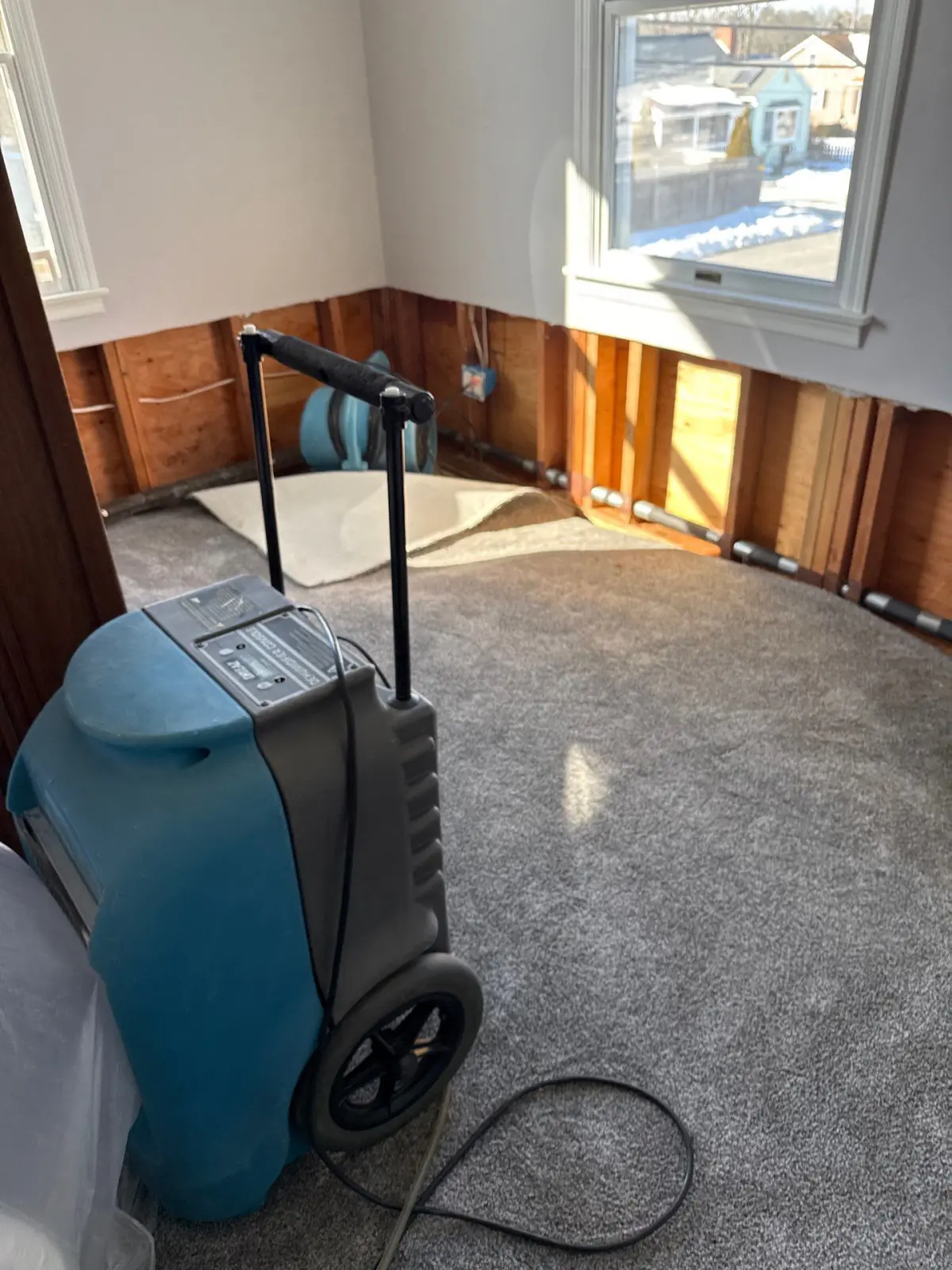 Water damage restoration at a home in Patchogue NY